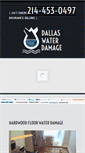 Mobile Screenshot of dallastxwaterdamage.com