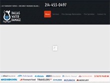 Tablet Screenshot of dallastxwaterdamage.com
